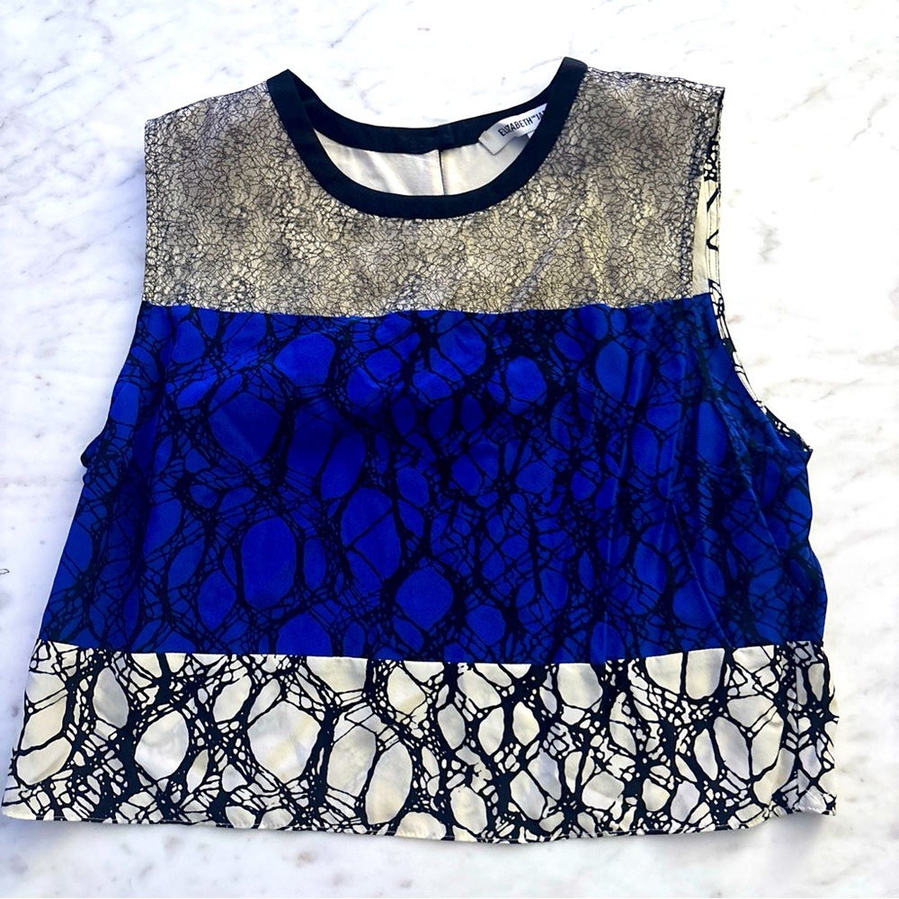 Elizabeth & James Silk Shirt (size M But Fits Like A Small)